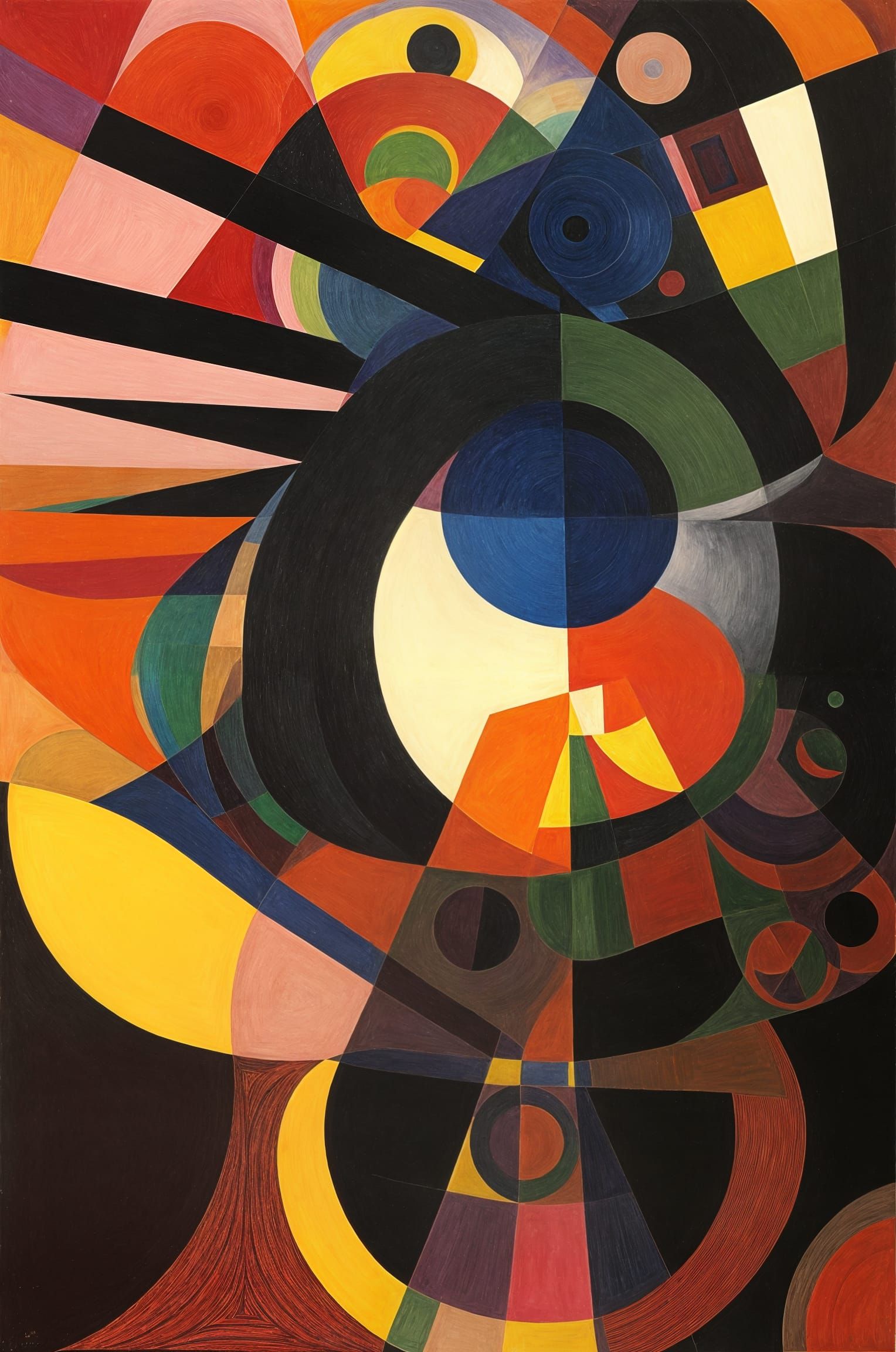 Surreal Abstract Masterpiece in Vibrant Colors