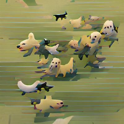 Dogs Flying: A Whimsical Flock of Canines