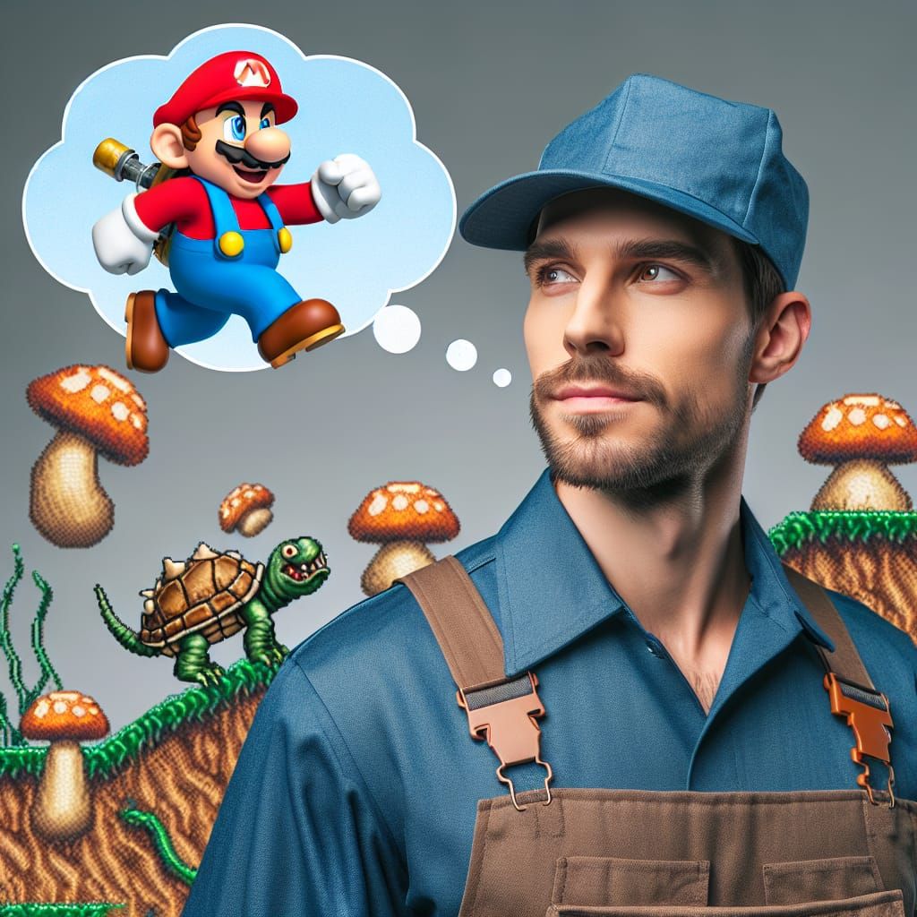 Plumber's Fantastical Dream of a Heroic Plumber