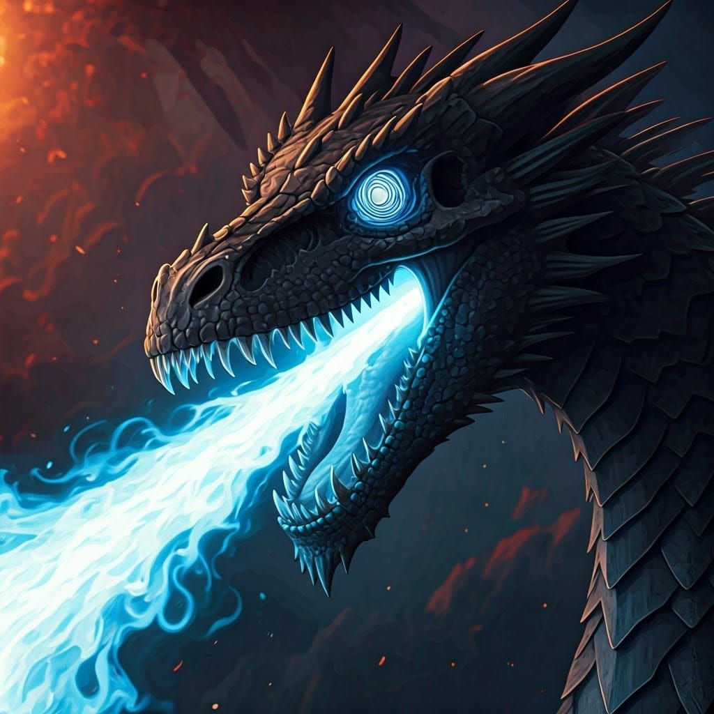 Ethereal Dragon Unleashes Celestial Fury in Vibrant Fantasy ...