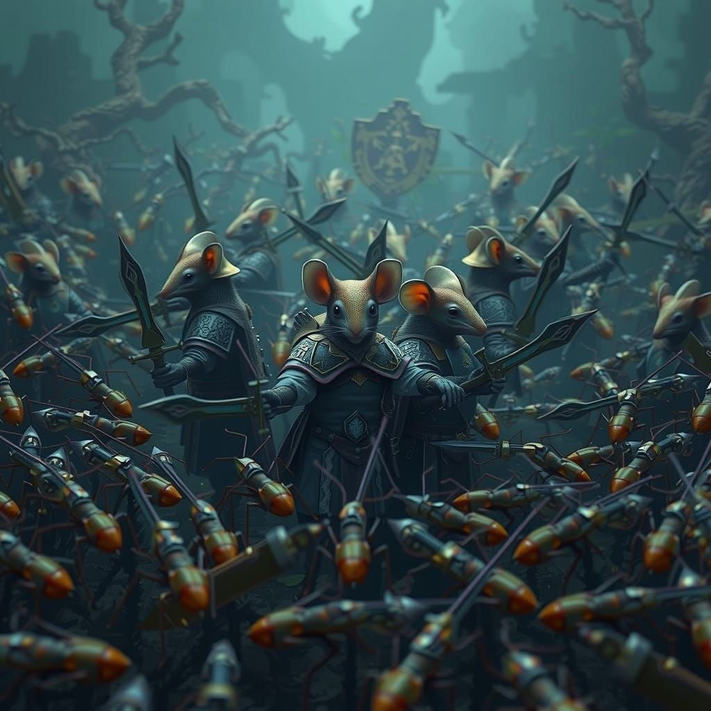 Mice in Golden Armor Stand Against Fire Ant Legion in Ancien...