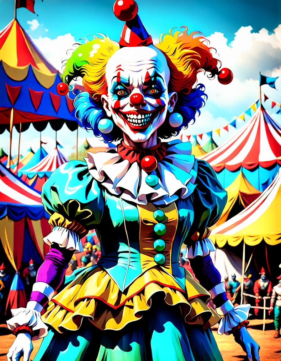 Scary Carnival Clown