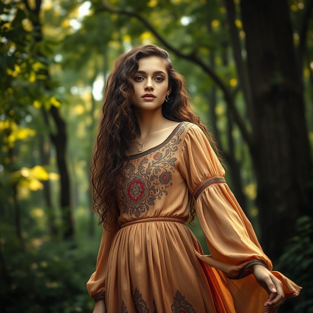 Ethereal Goddess of the Emerald Forest