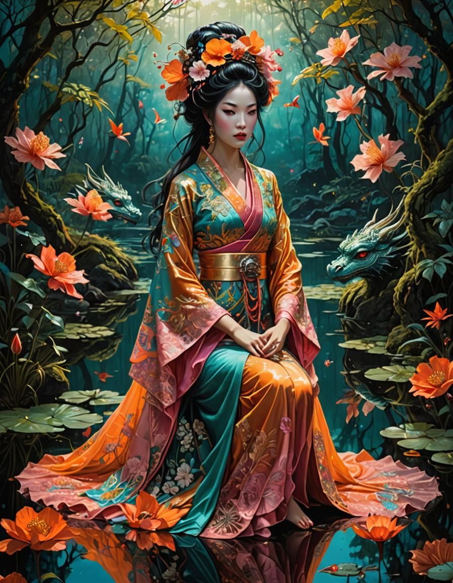 Geisha Dragon Goddess