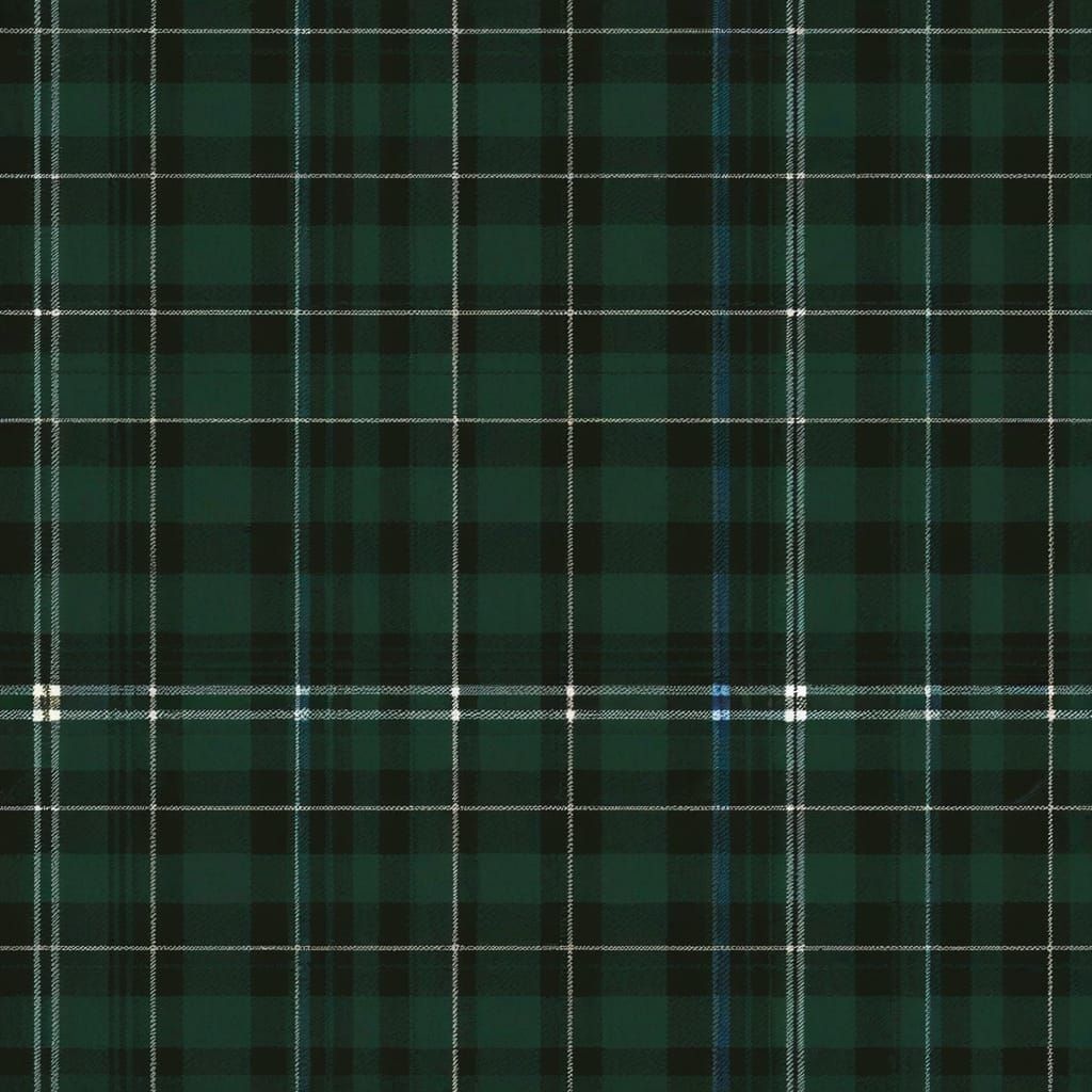 Traditional Scottish Highlander Kilt in Plaid Pattern