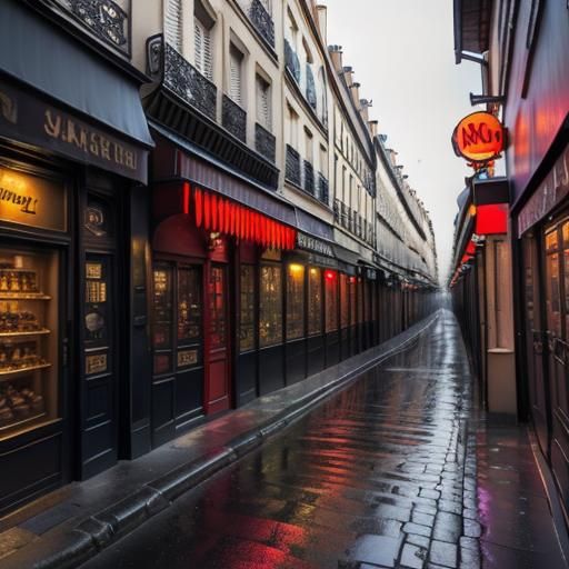 Vibrant Rue Mouffetard Street Art in Paris