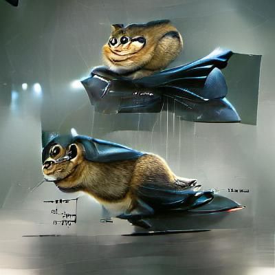 Batman Chipmunk Concept Art