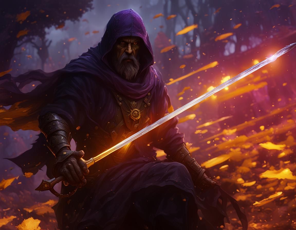 Dark Fantasy Wizard Concept Art in 8K