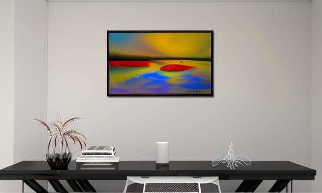 Expressionist Oil Painting with Impasto Acrylic Texture