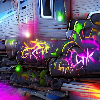 Graffiti Art on Train Car