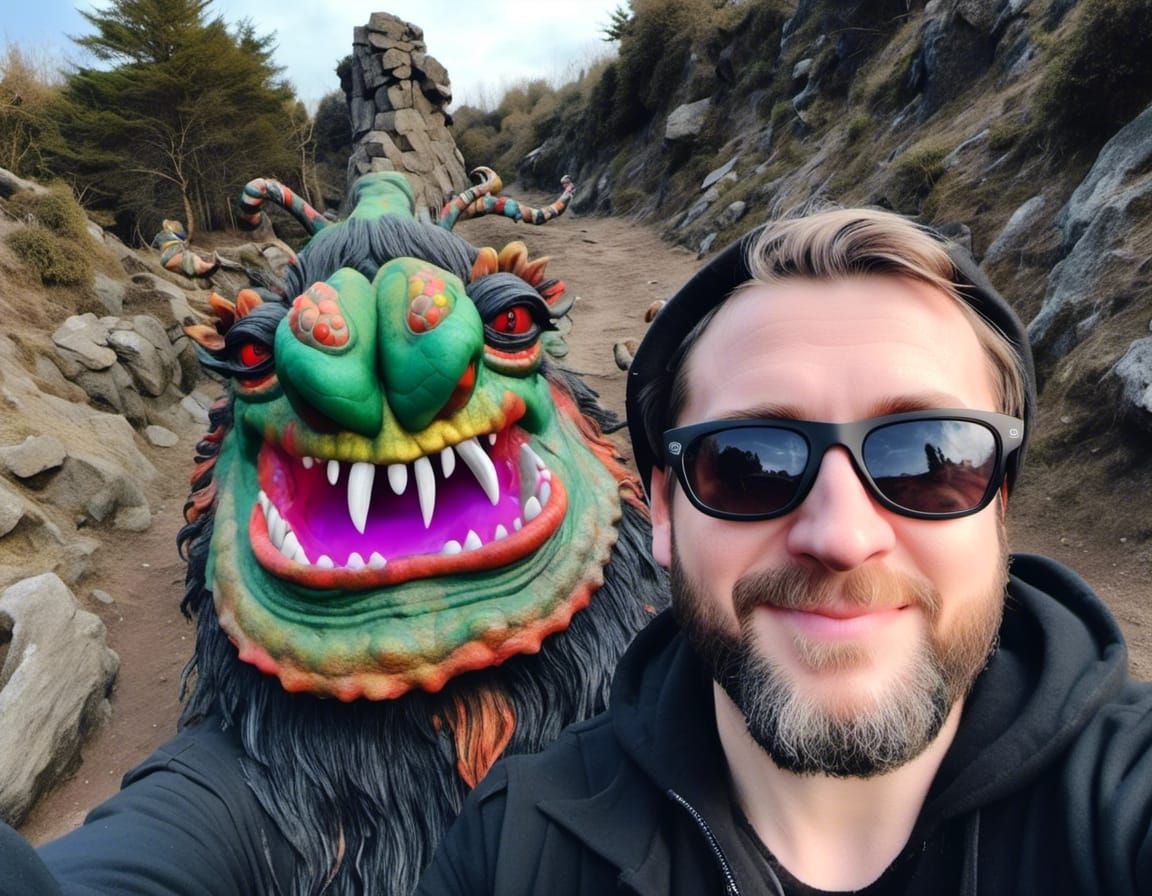 Selfie with monster