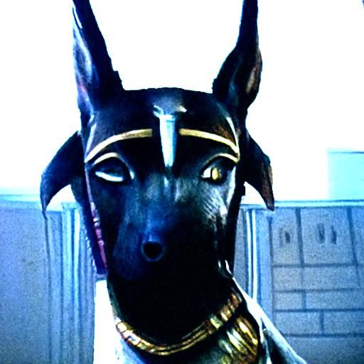 Anubis as a Dog: AI Interpretation