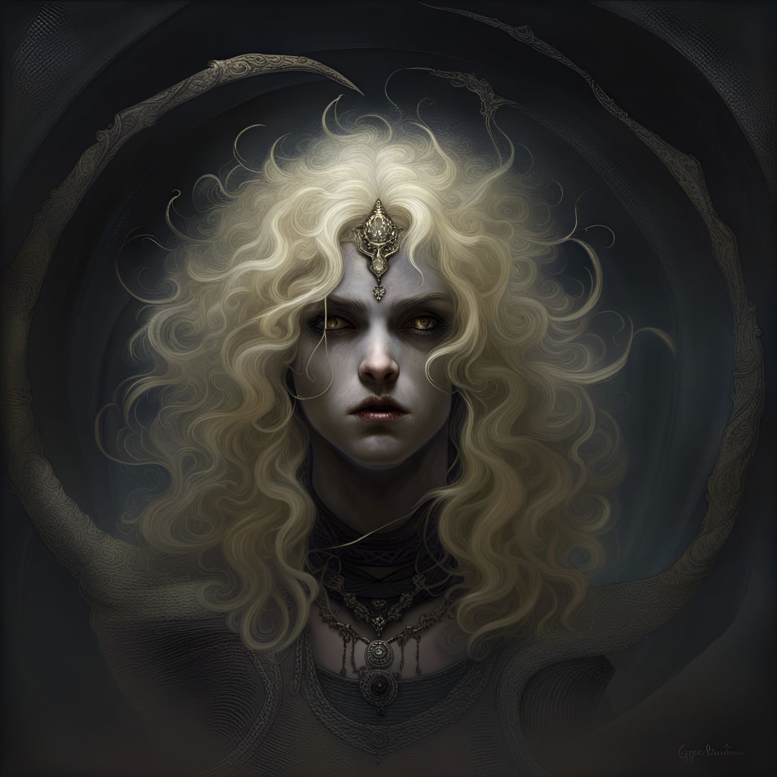 Spooky Demon Chakra with Blond Curls