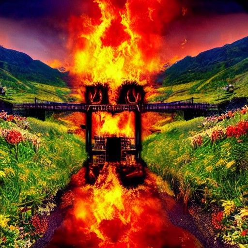 Heaven and Hell Bridge: A Landscape Art Piece