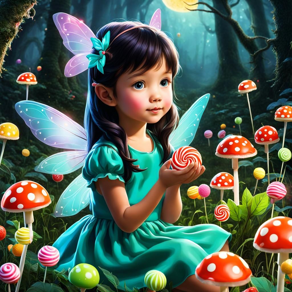 Fairies Enjoying Candy Feast