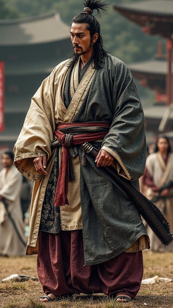Joseon Dynasty Tyrant King in Traditional Outdoor Attire