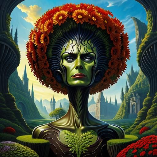 Surreal Garden Inspired by Surrealist Masters