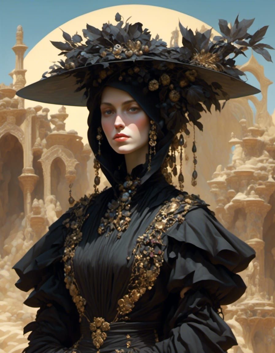 Desert Pilgrim in Baroque Style
