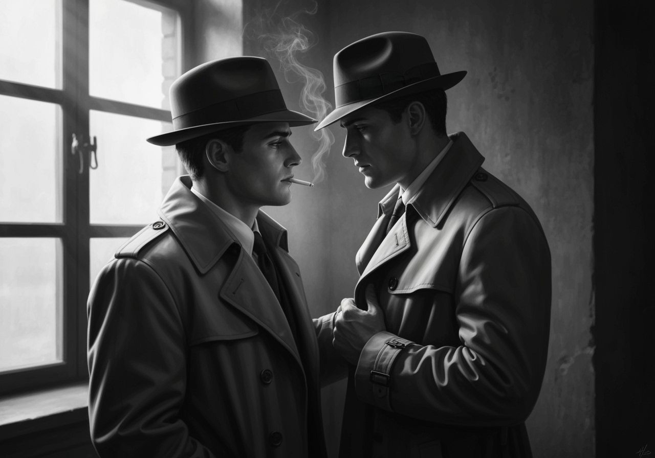 Forbidden Noir Romance: Rival Gangsters Meet in Secret