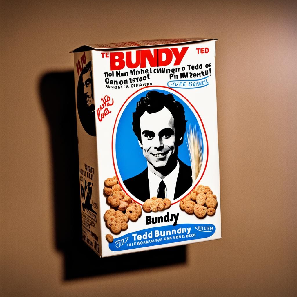 Ted Bundy Cereal Box: Dark Humor Concept