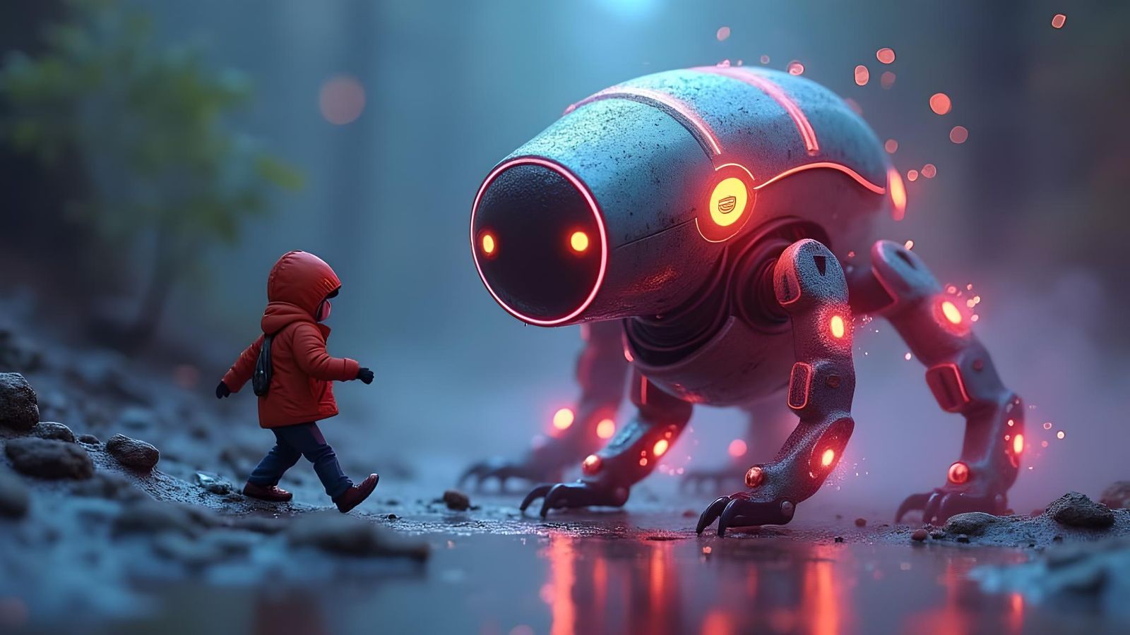 Explorer Bot's Animated Search for Life