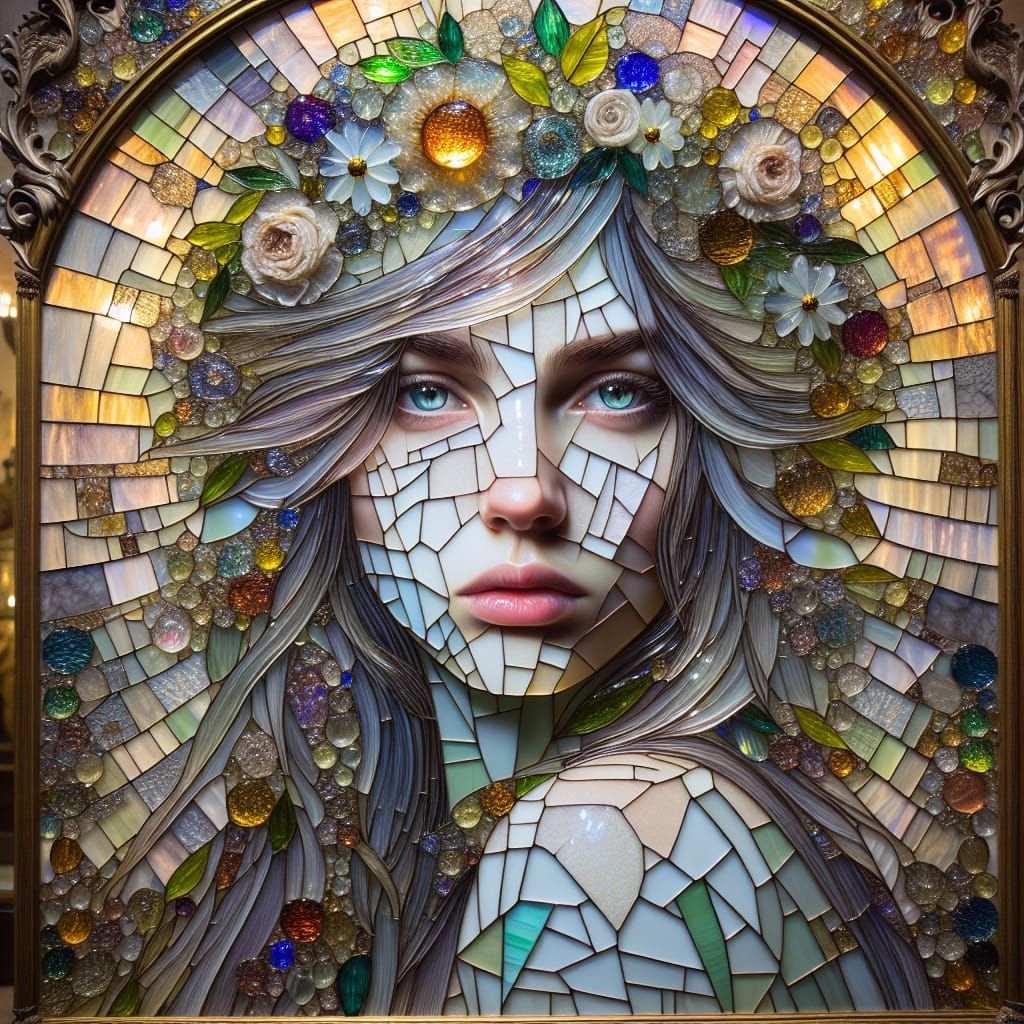 Crazed Glasspatchwork Hanging