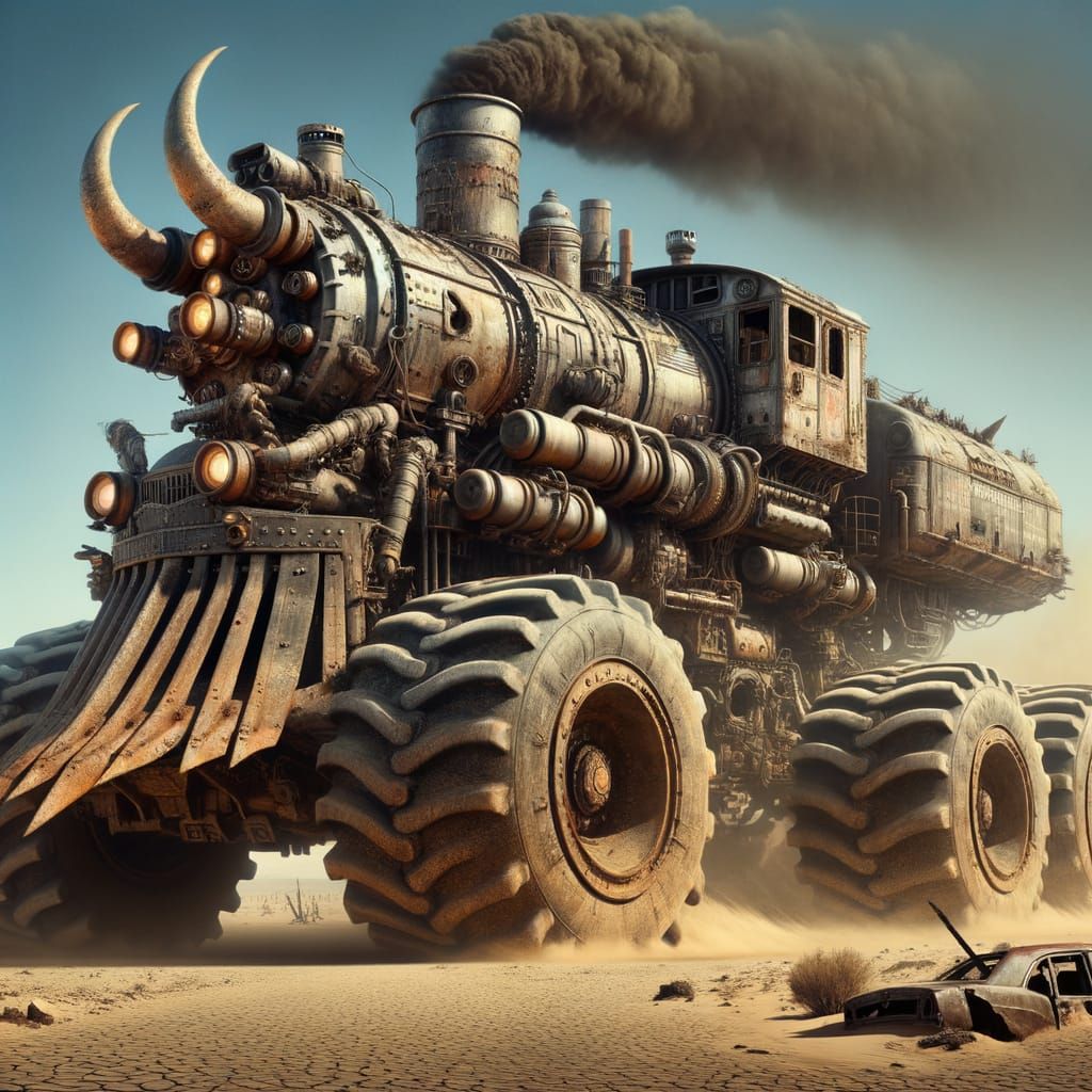 Post-Apocalyptic All-Terrain Combat Train