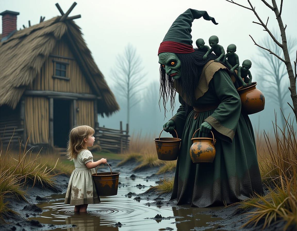 Scary Bog Witch Encounter in Dark Bog