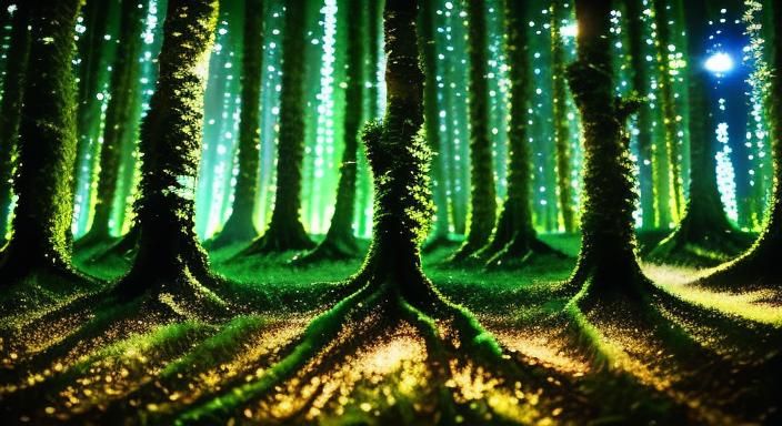 Enchanted Forest Scene in Professional Photography Style