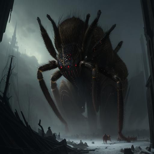 Sapient Spiders Coexisting with Humans: Cinematic Horror