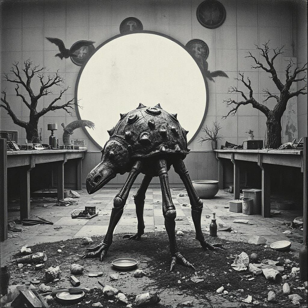 Surreal Psychological Landscape in Style of Beksiński