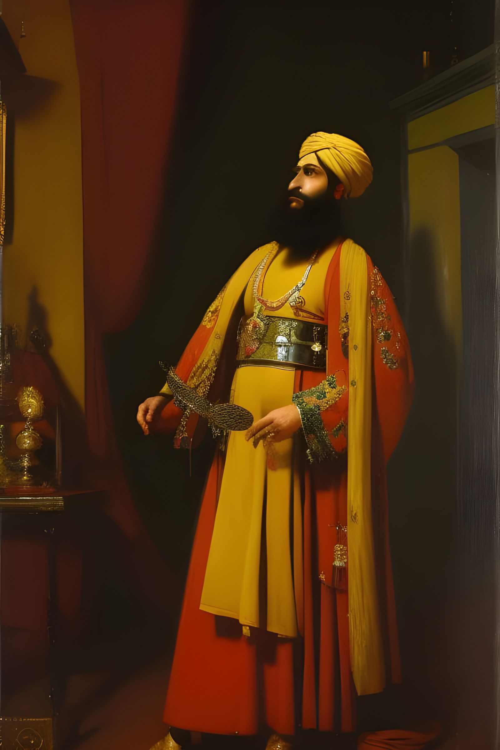 Arabic Sihr, Maslama al-Majriti, unknown French painter (ca. 1840)