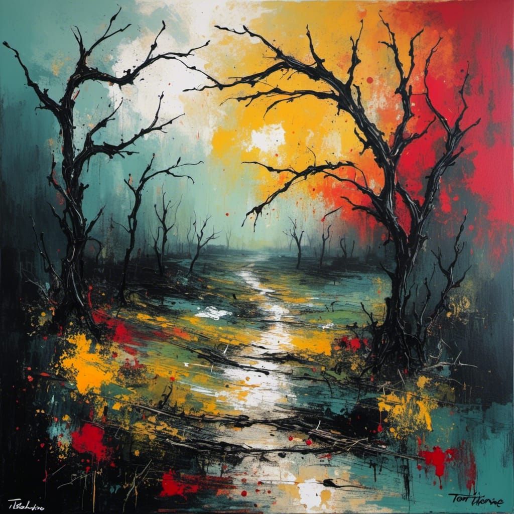 Abstract Art: Thorny Path Home