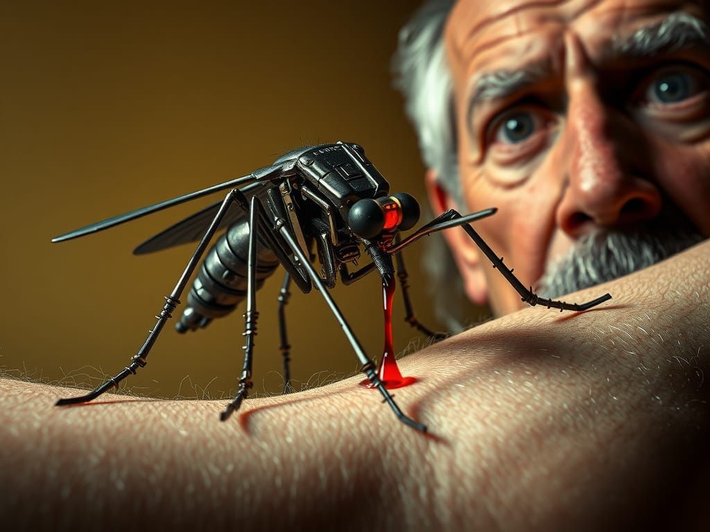 Mechanical Vampire in Close-Up