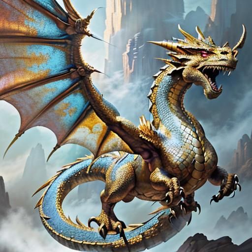 Dragons rule the skies above,
With hearts of gold and claws ...