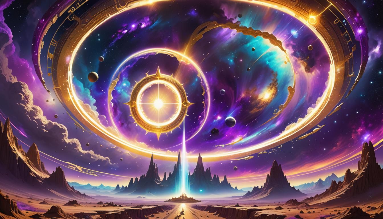 Radiant Stargate Shines into New Galaxy