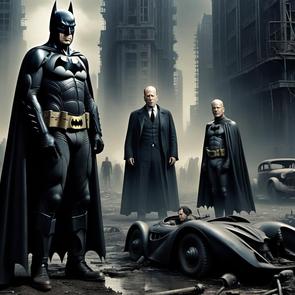 Dystopian Metropolis Post-Apocalyptic Cityscape