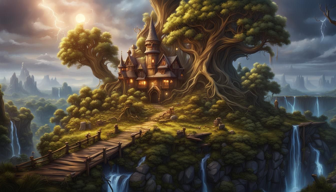 Fantasy Story Emerges from Book in Disney Art Style