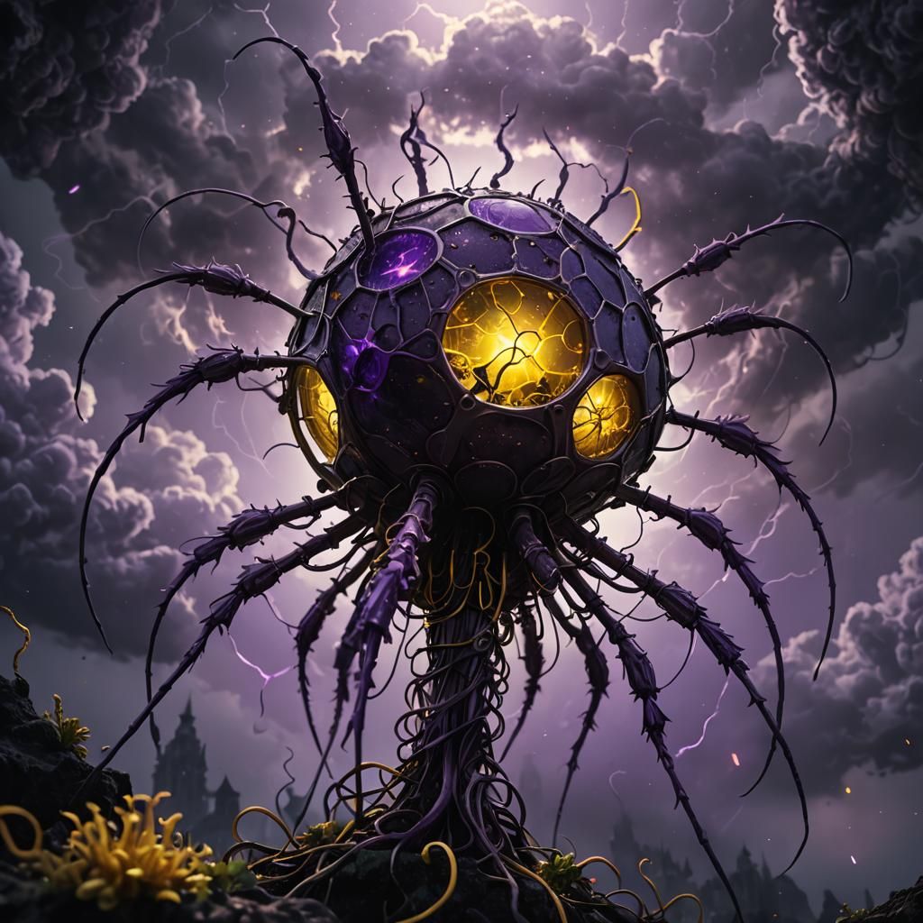 Dark Fantasy Bacteriophage Concept Art