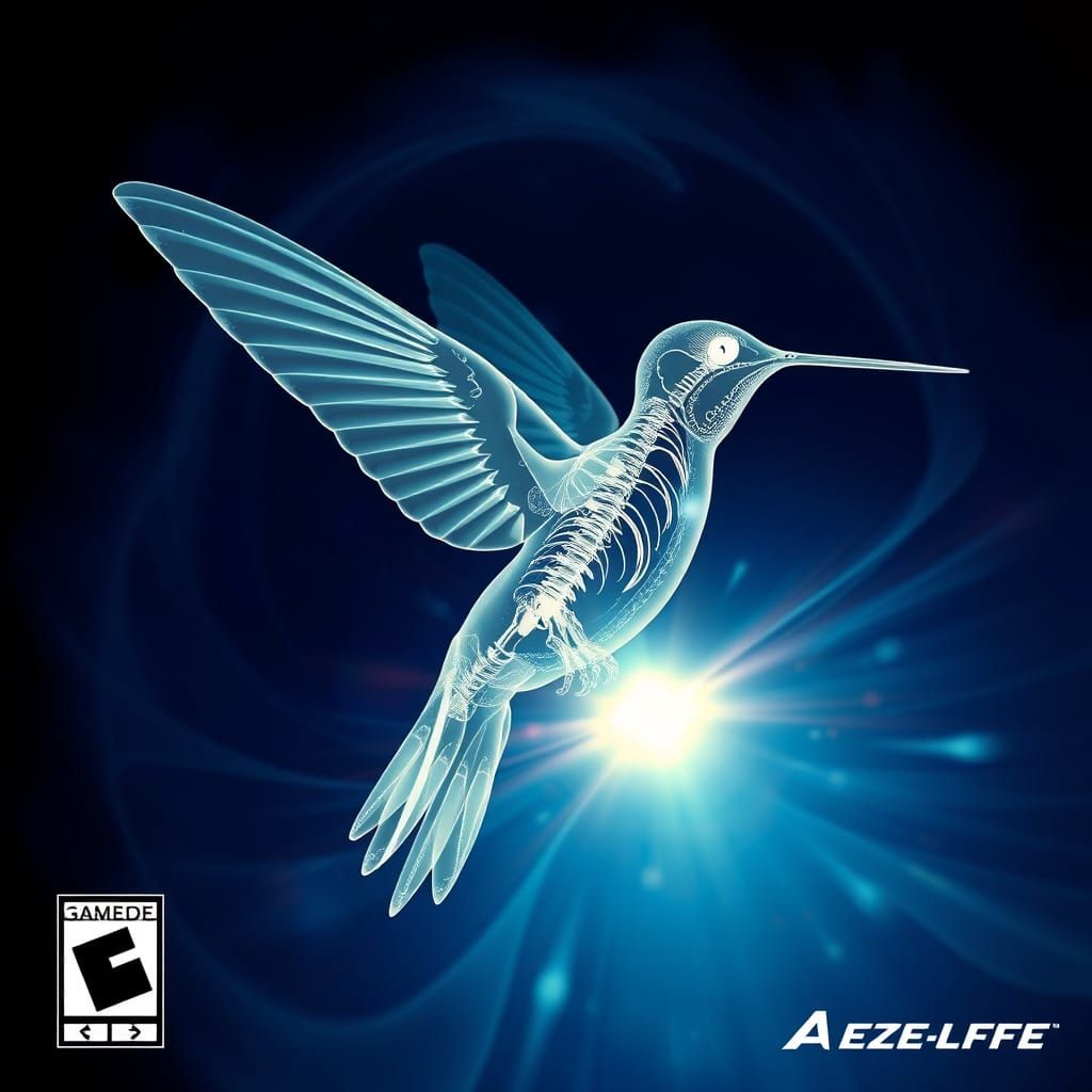 X-bird: Hummingbird Flight in Vector Art Style