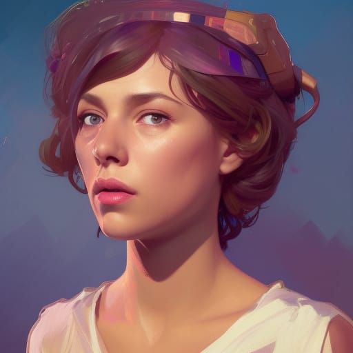 Detailed Portrait of Susie Carmichael in Splash Art Style