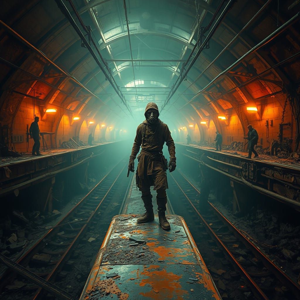 Apocalypse in the Ruins of a Haunting Metro Station