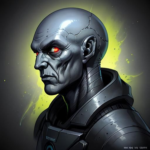 Hyperrealistic Grey Alien Concept Art