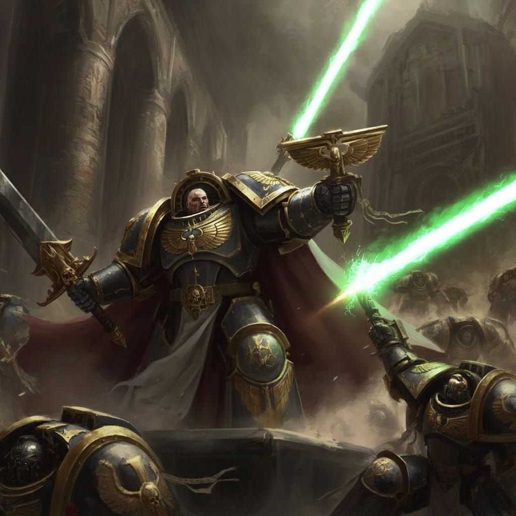 Epic Space Marine Battle in a Grim Dark Future