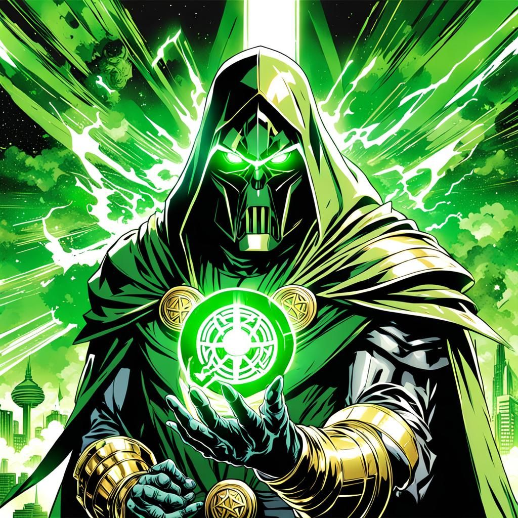 Doctor Doom Sorcerer Supreme with Anime Style
