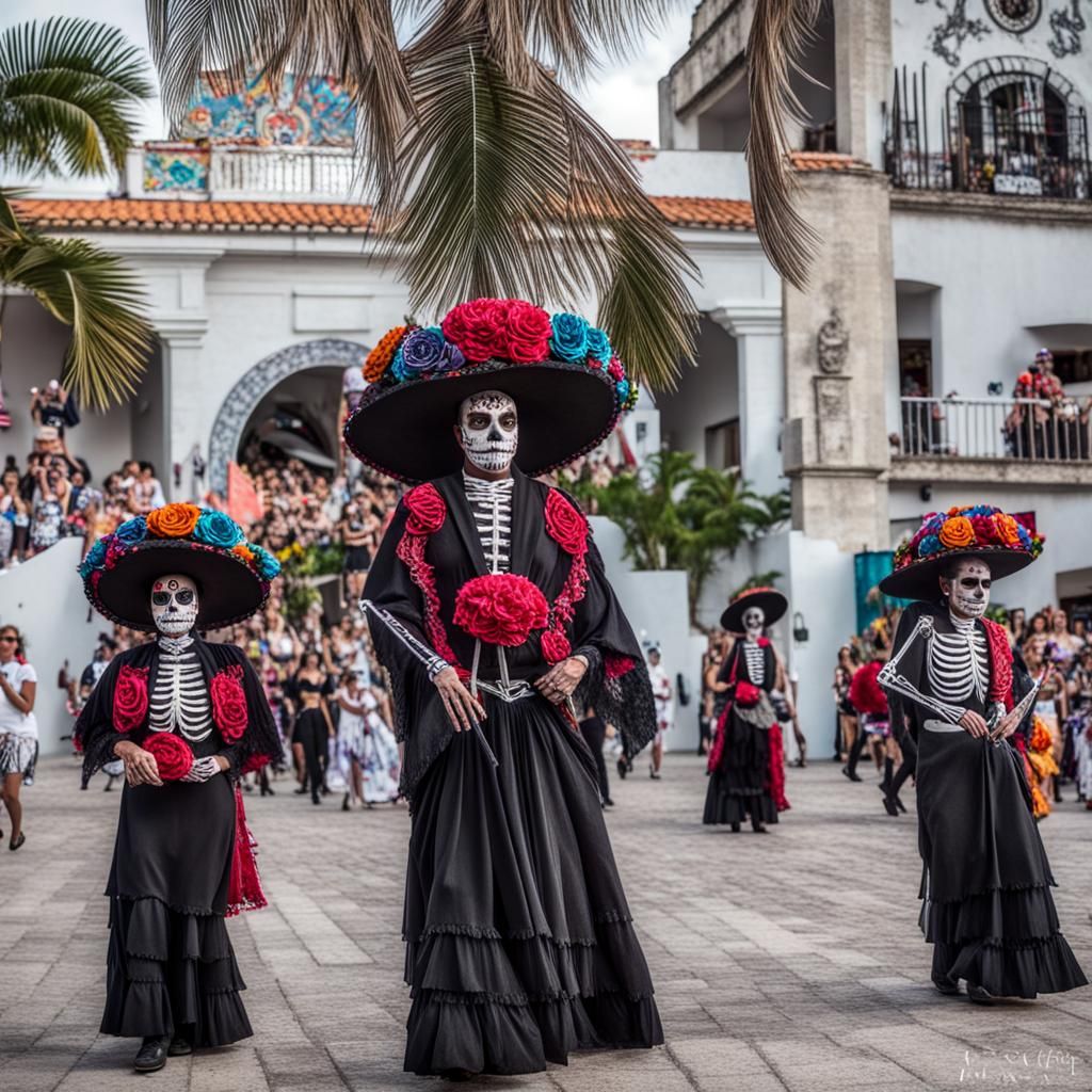 Cancun Day of the Dead Parade