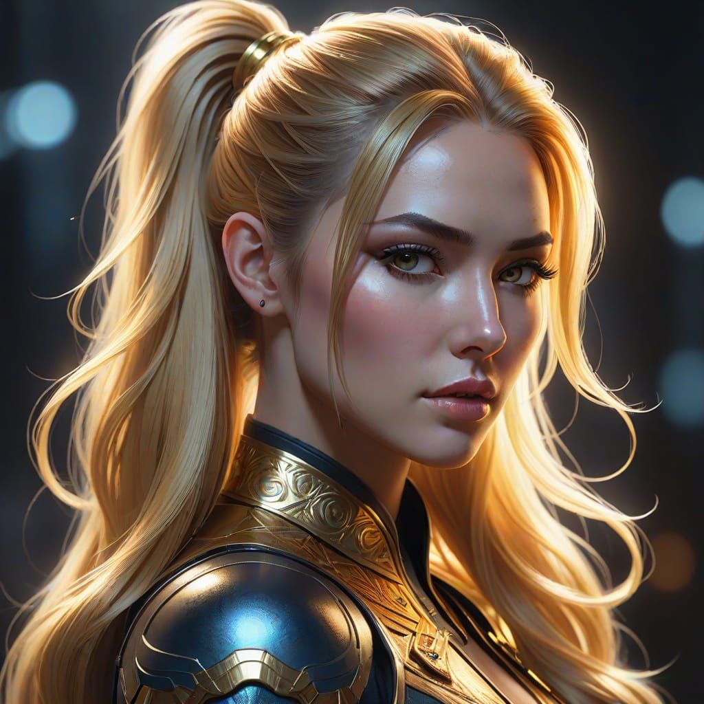 Ethereal Portrait in Mystical Realism Style