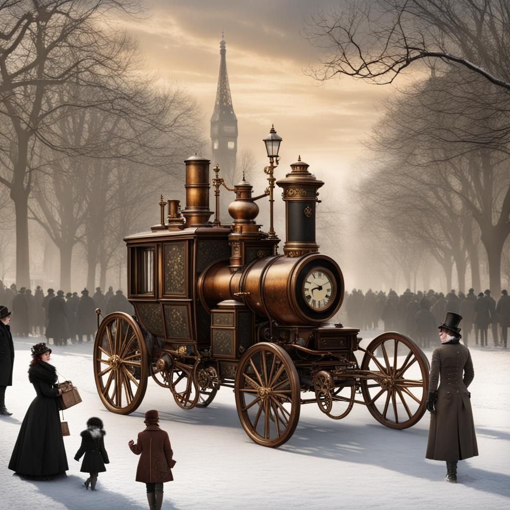 Steampunk Victorian Christmas in Hyde Park