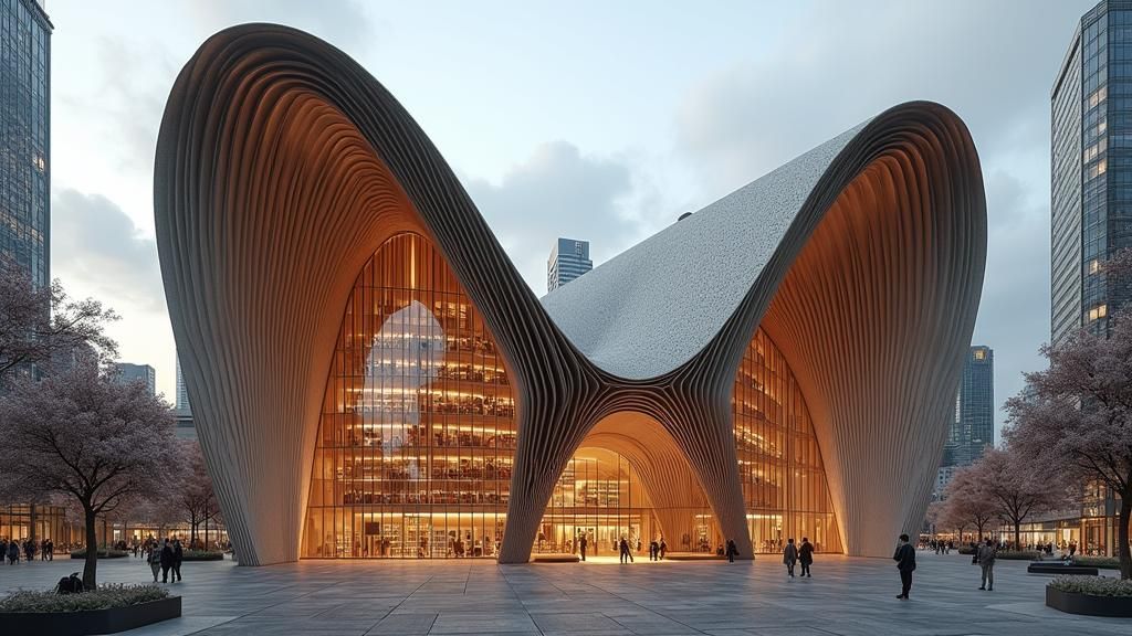 Book-Shaped Building in Gothic Architectural Style