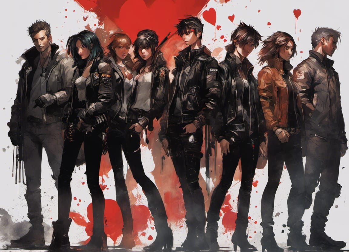 People in Bomber Jackets with Cellphones